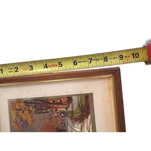 The‎ Seasons: Four Framed Phil Austin Foil Prints 50’s-60’s VTG ART Signed USA - Picture 14 of 14